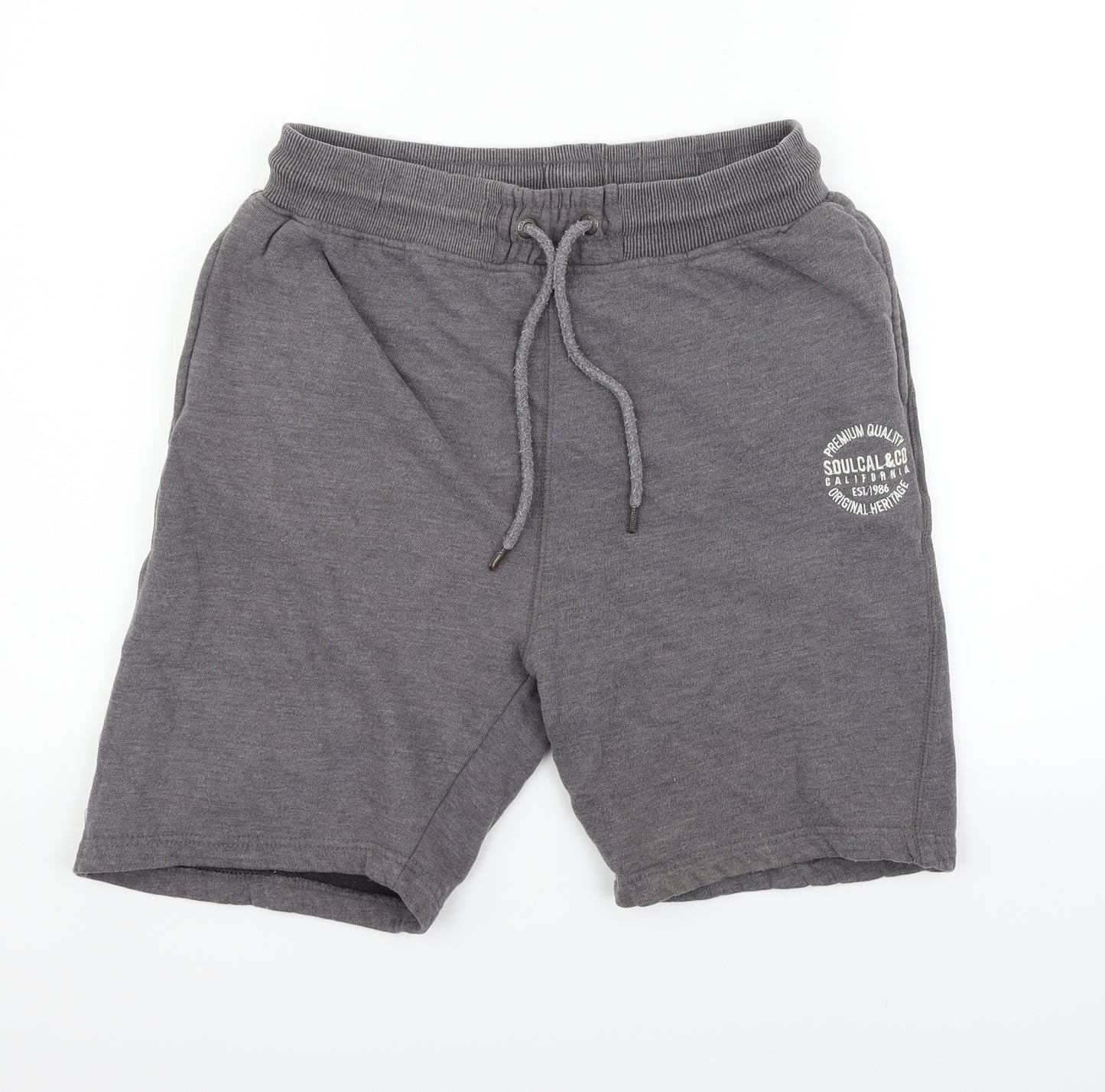 SoulCal&Co Mens Grey   Sweat Shorts Size L