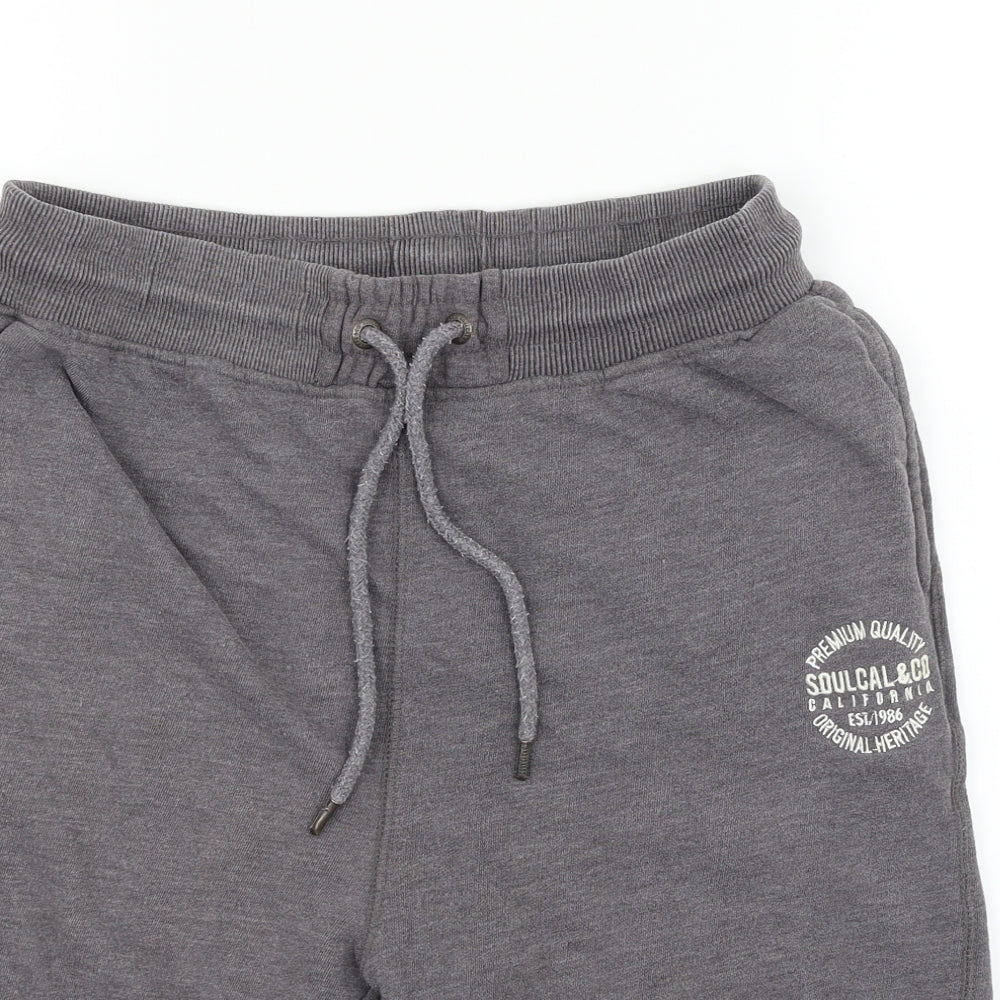 SoulCal&Co Mens Grey   Sweat Shorts Size L