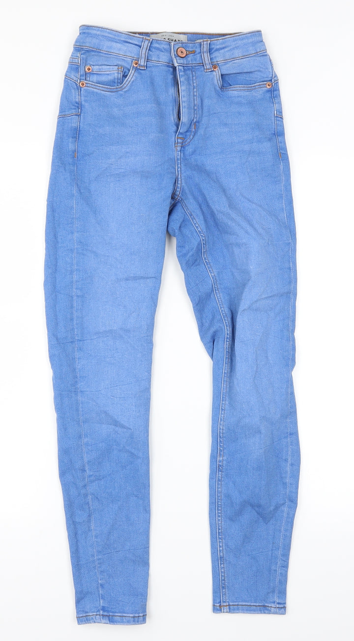 New Look Womens Blue Denim Skinny Jeans Size 6 L27 in