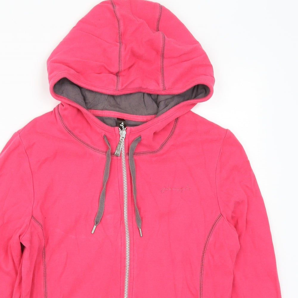 Pineapple Womens Pink   Full Zip Hoodie Size 14
