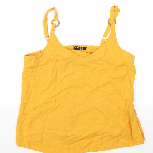 Select Womens Orange   Basic Tank Size 16