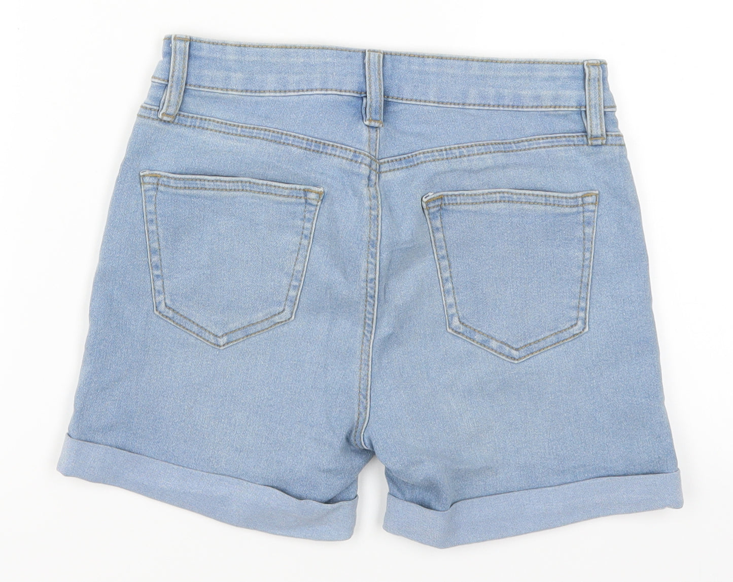 Denim Co Womens Blue  Denim Mom Shorts Size 6