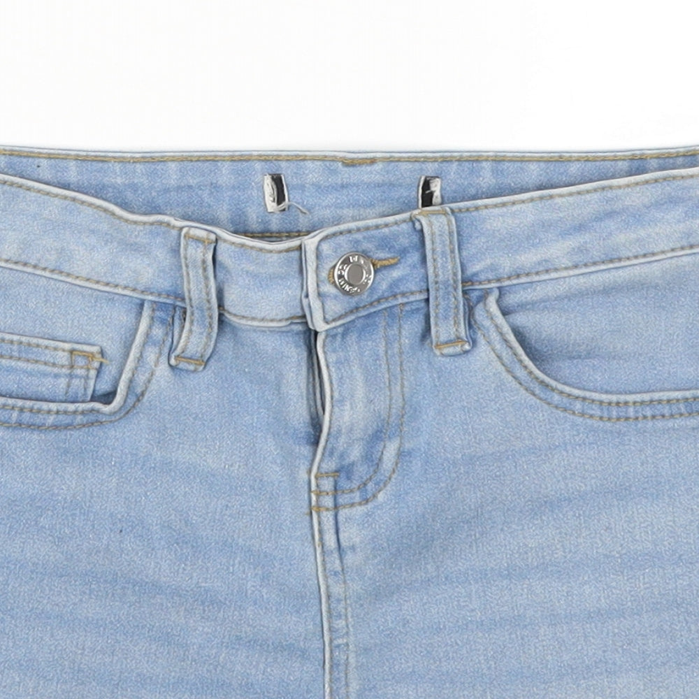 Denim Co Womens Blue  Denim Mom Shorts Size 6