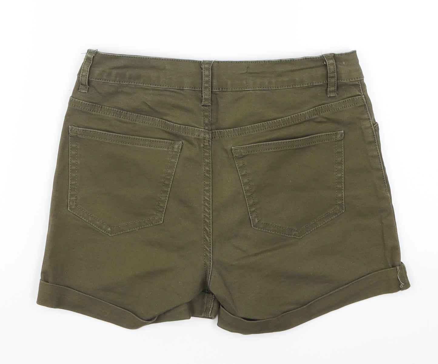 Denim Co Womens Green  Denim Hot Pants Shorts Size 4