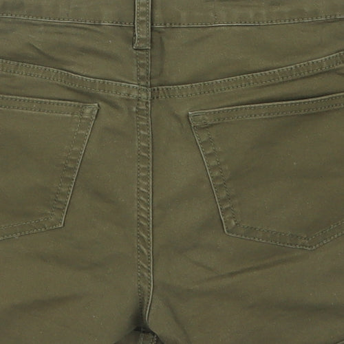 Denim Co Womens Green  Denim Hot Pants Shorts Size 4
