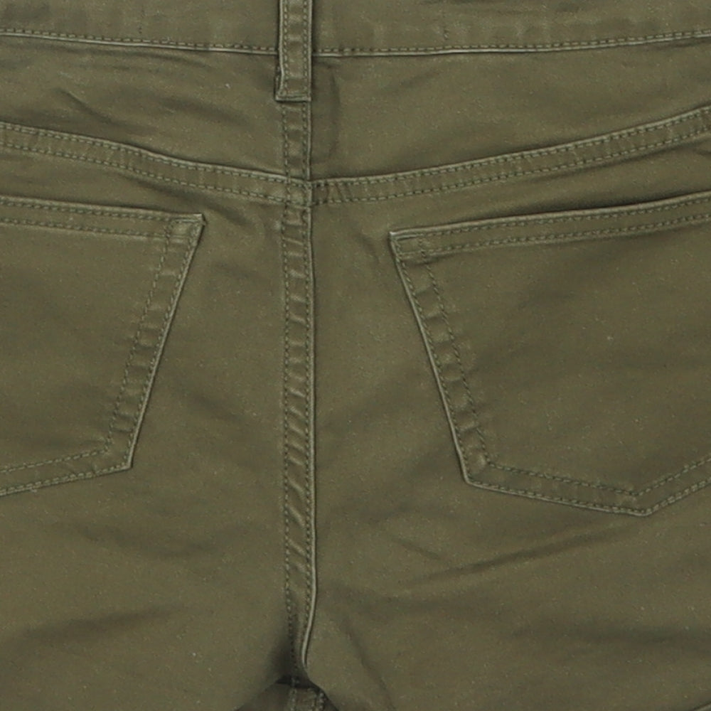 Denim Co Womens Green  Denim Hot Pants Shorts Size 4