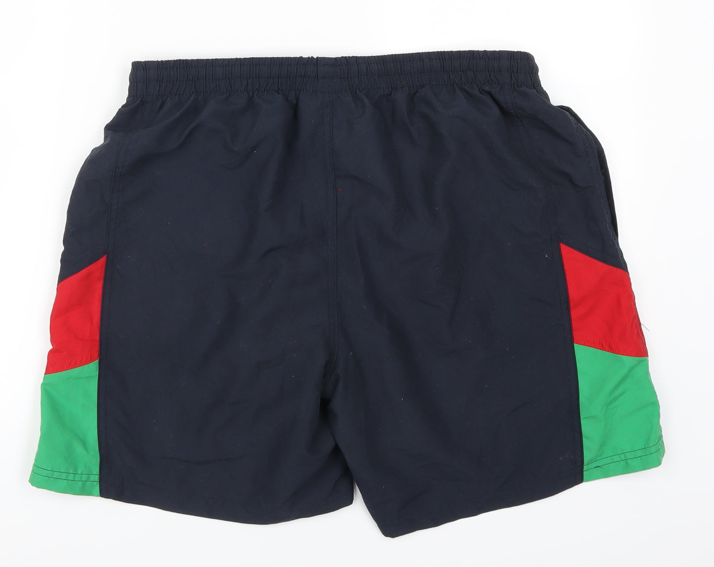 Kukri Mens Blue   Bermuda Shorts Size 34 - Millfield Red and Green