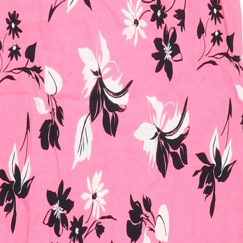 Marks and Spencer Womens Pink Floral  Tank Dress  Size 10