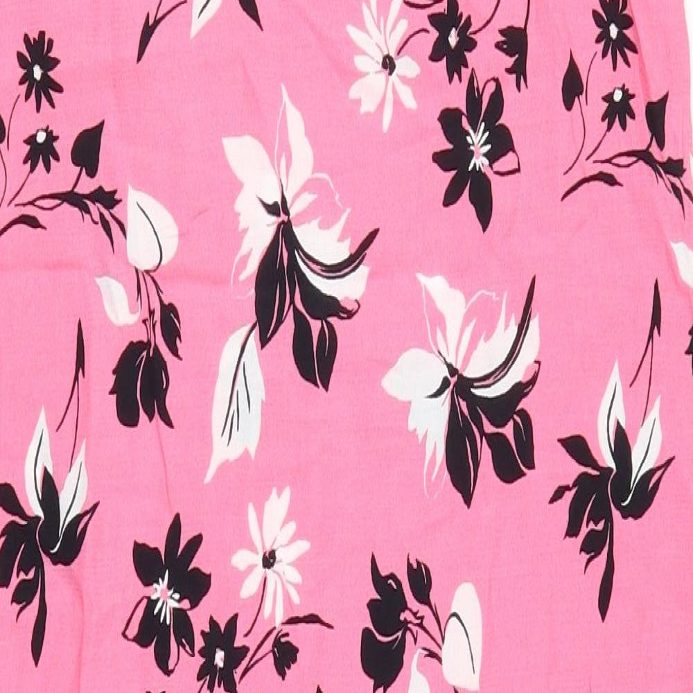 Marks and Spencer Womens Pink Floral  Tank Dress  Size 10