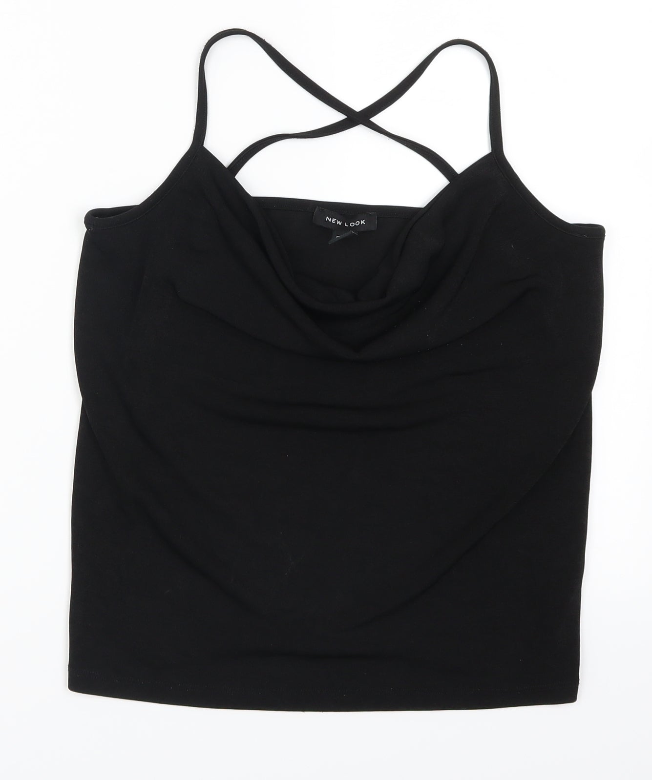 New Look Womens Black   Basic Tank Size 8