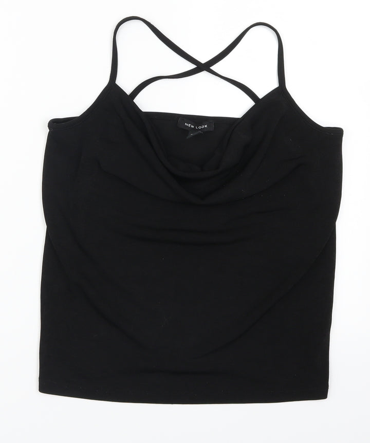 New Look Womens Black   Basic Tank Size 8