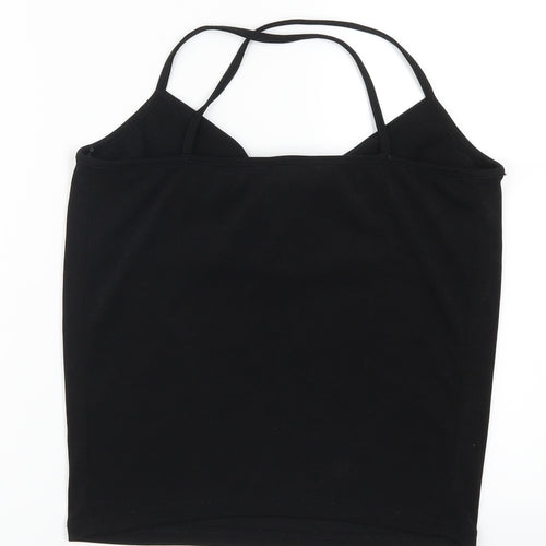 New Look Womens Black   Basic Tank Size 8