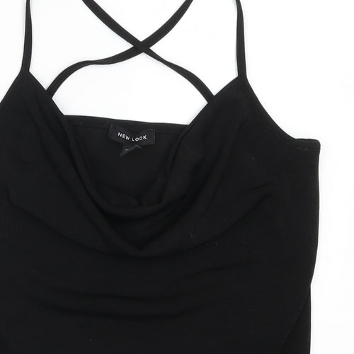New Look Womens Black   Basic Tank Size 8
