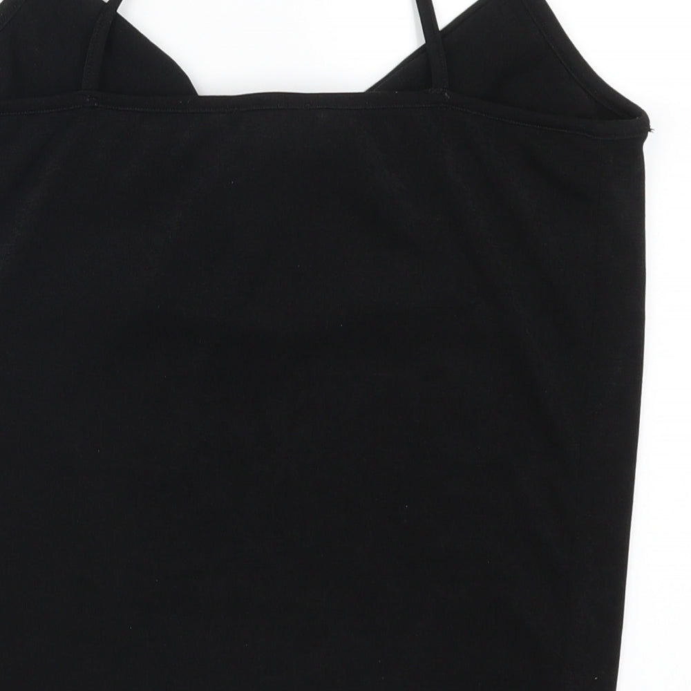 New Look Womens Black   Basic Tank Size 8