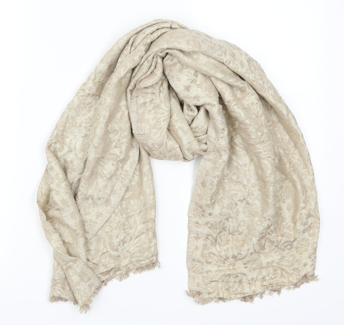 Matalan Womens Gold Batik   Scarf
