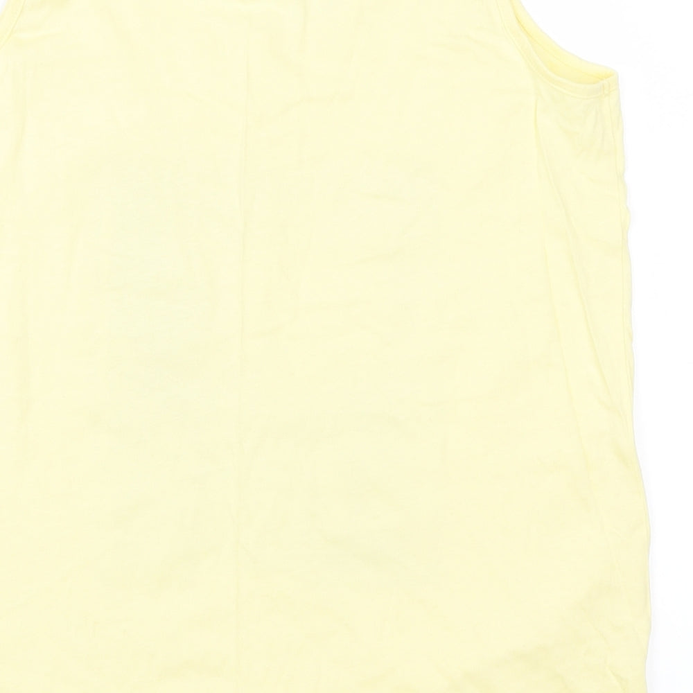South Womens Yellow   Basic Tank Size 14  - Another Day Another Beach
