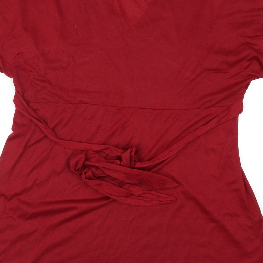 Preworn Womens Red   Basic T-Shirt Size 20