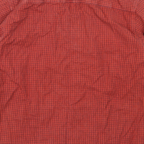 Tesco Boys Red Check  Basic Button-Up Size 9-10 Years