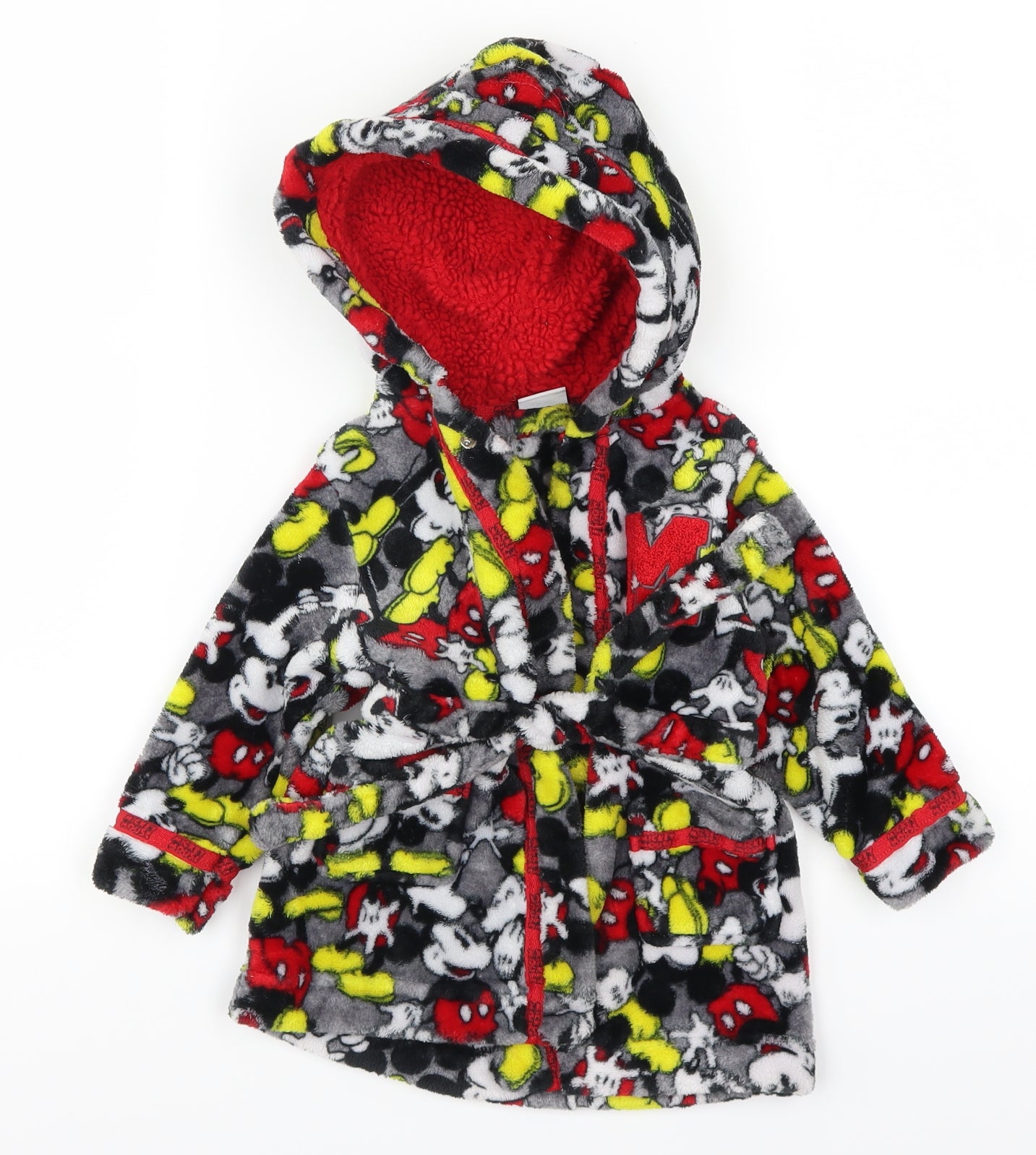 Matalan Boys Multicoloured Geometric  Kimono Robe Size 9-12 Months  - Mickey Mouse
