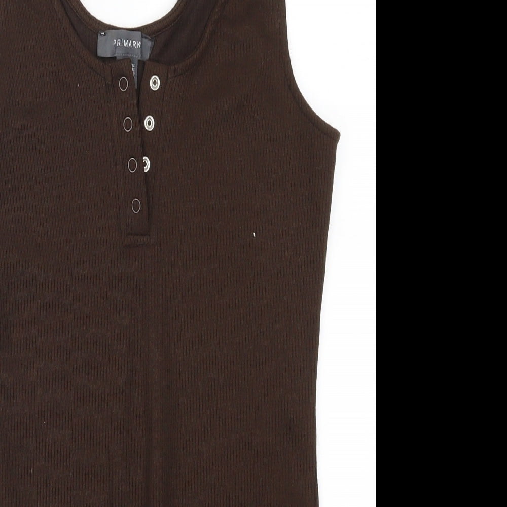 Primark Womens Brown   Bodysuit One-Piece Size 12