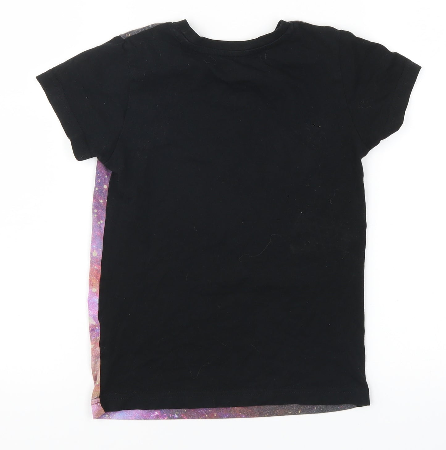 Matalan Boys Purple   Basic T-Shirt Size 5 Years  - Cool Dudes Galaxy Print
