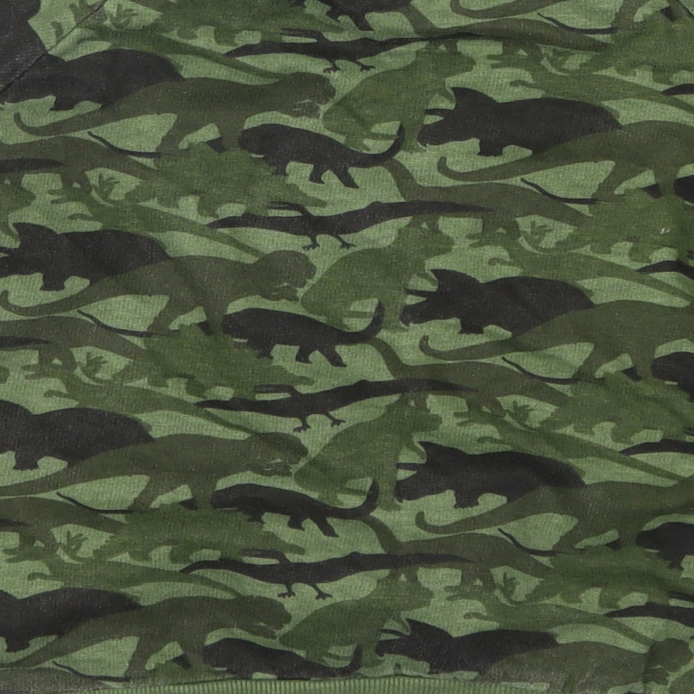 Crafted Boys Green   Pullover Sweatshirt Size 6-7 Years  - Dinosaur