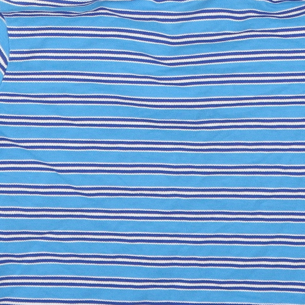 Lacoste Boys Blue Striped  Basic Polo Size 6 Years