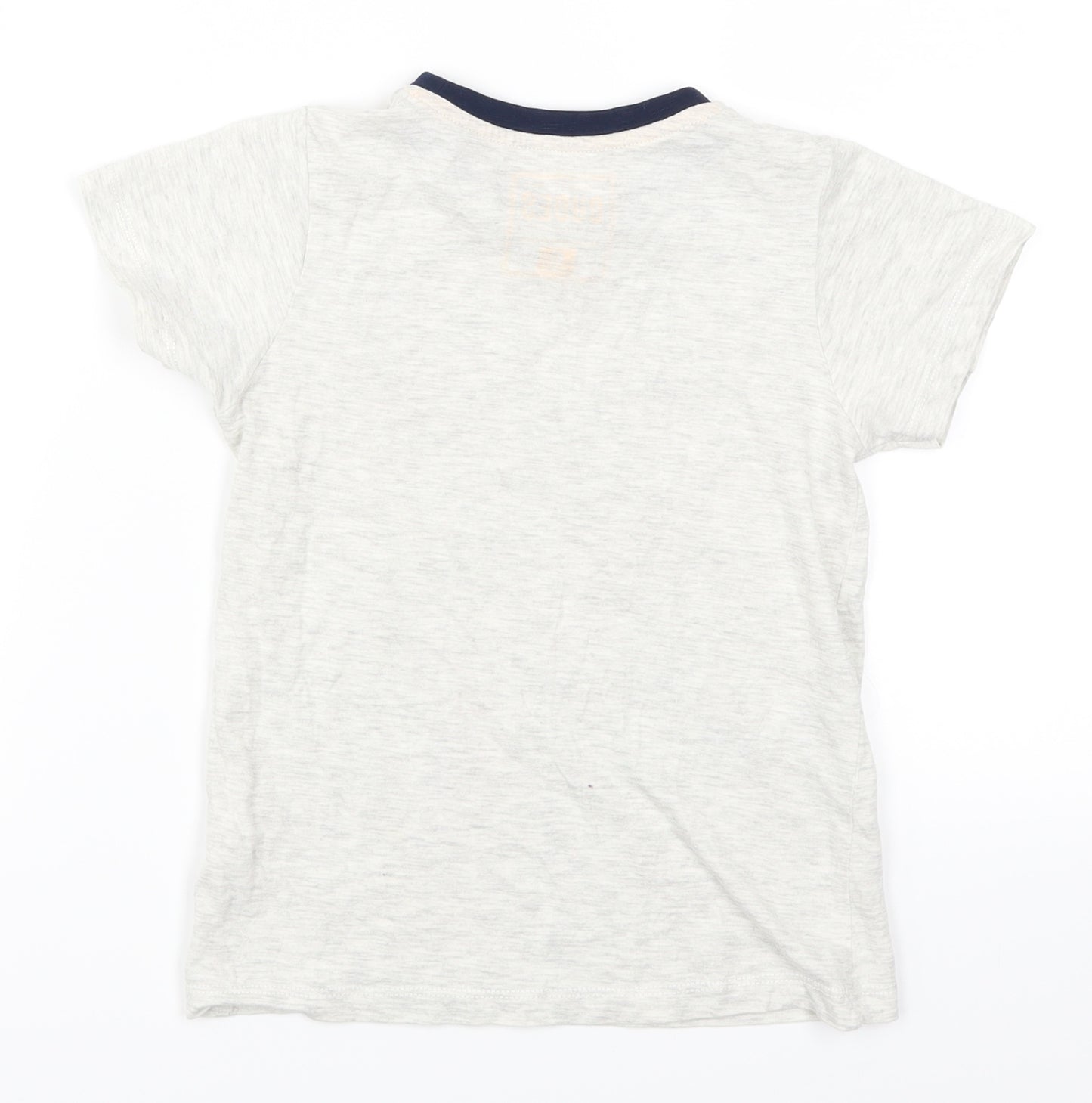 Matalan Boys Grey   Basic T-Shirt Size 6 Years  - Chicago Illanois USA