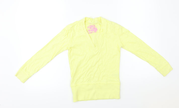 George Girls Yellow Pullover Jumper Size 6-7 Years