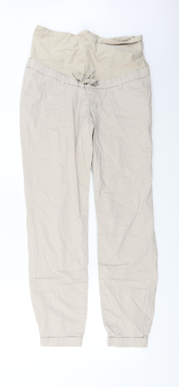 H&M  Womens Ivory   Trousers  Size 10 L27 in
