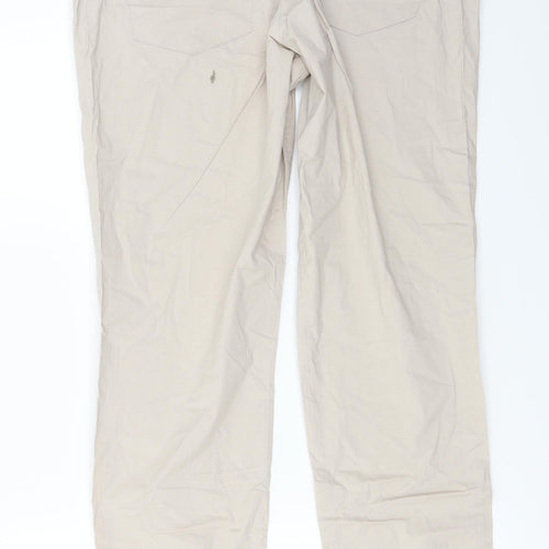 H&M  Womens Ivory   Trousers  Size 10 L27 in