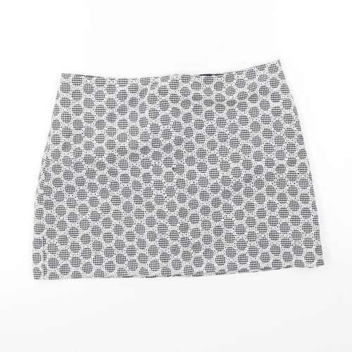 Topshop  Womens White   A-Line Skirt Size 10
