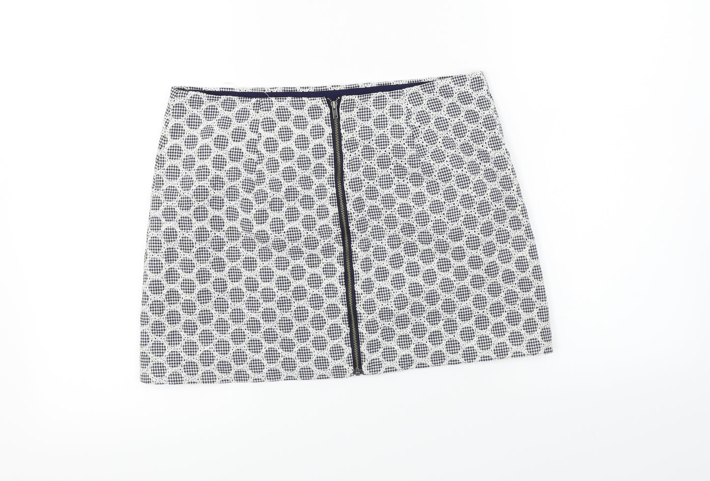 Topshop  Womens White   A-Line Skirt Size 10