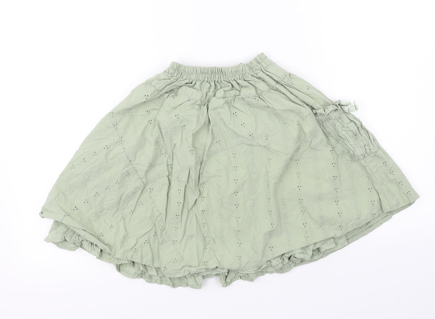 George  Girls Green   A-Line Skirt Size 6-7 Years
