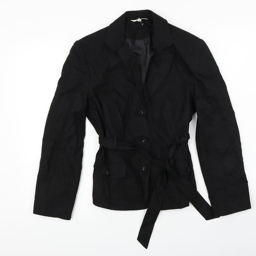 M&Co Womens Black   Jacket Coat Size 14