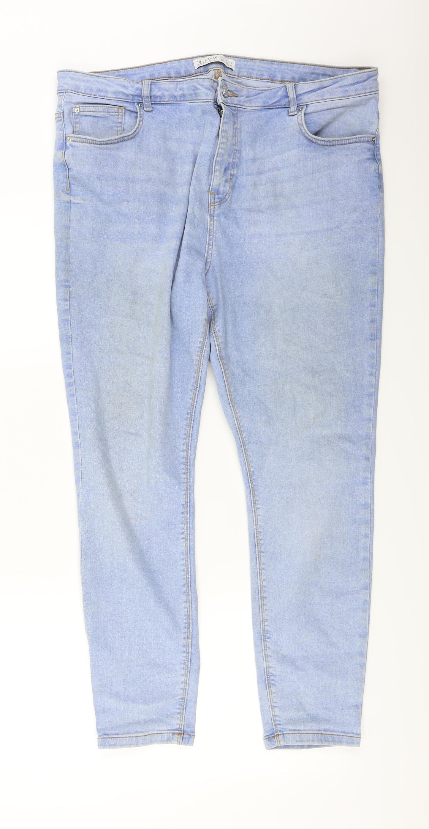 Primark Womens Blue   Trousers  Size 18 L25 in