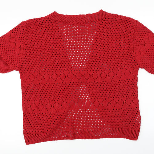 bcil Womens Red   Cardigan Jumper Size XL