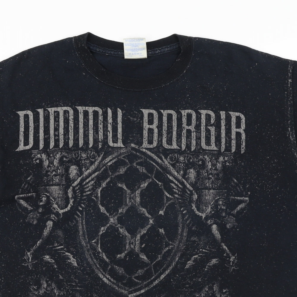 Gildan  Mens Black    T-Shirt Size M