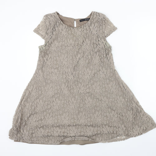 Atmosphere  Womens Grey Floral  A-Line  Size 10