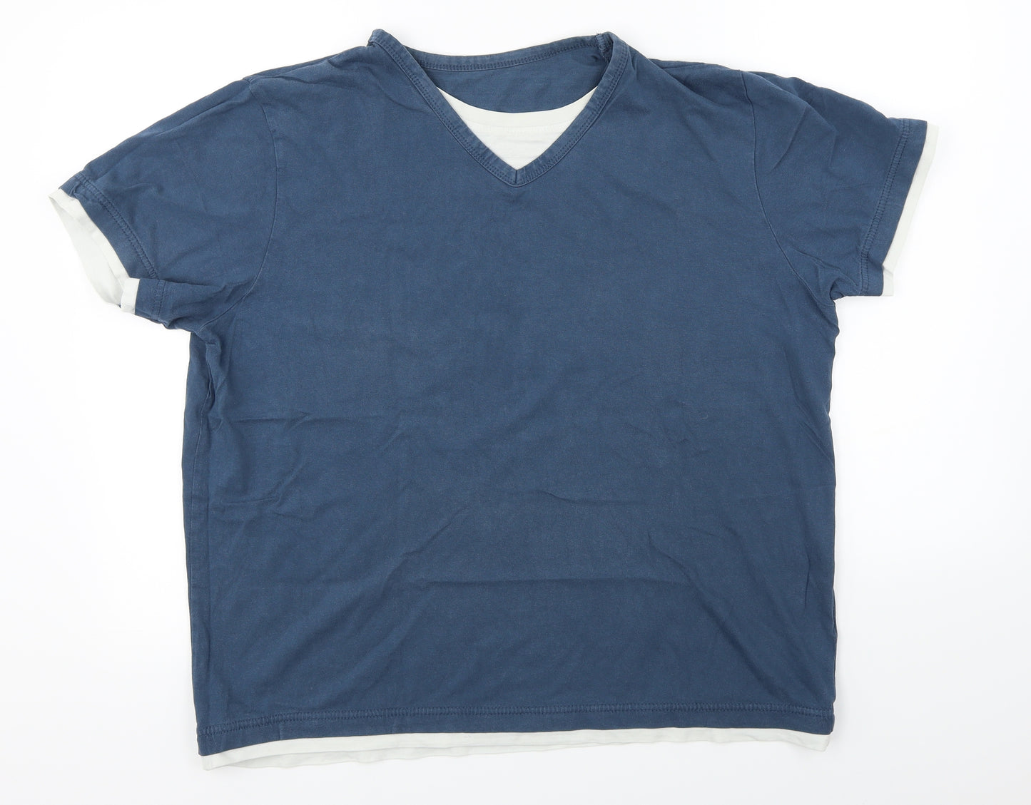 Preworn  Mens Blue    T-Shirt Size L