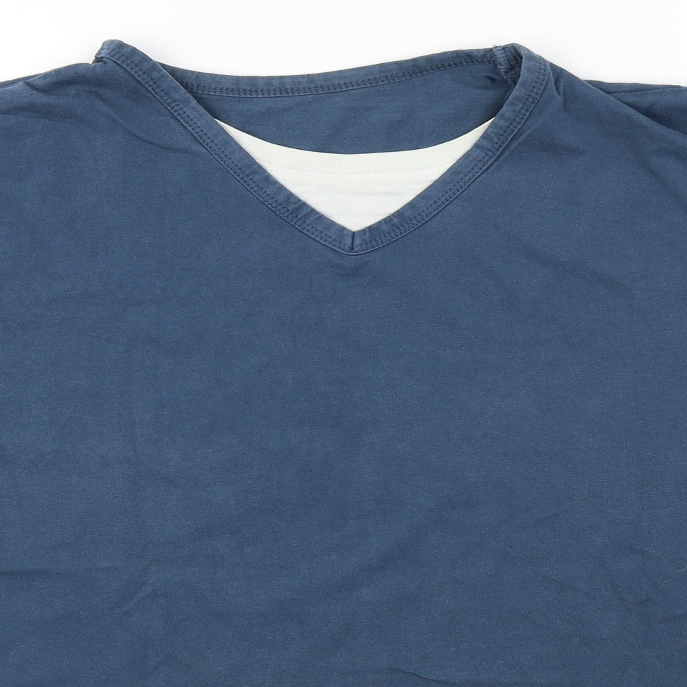 Preworn  Mens Blue    T-Shirt Size L