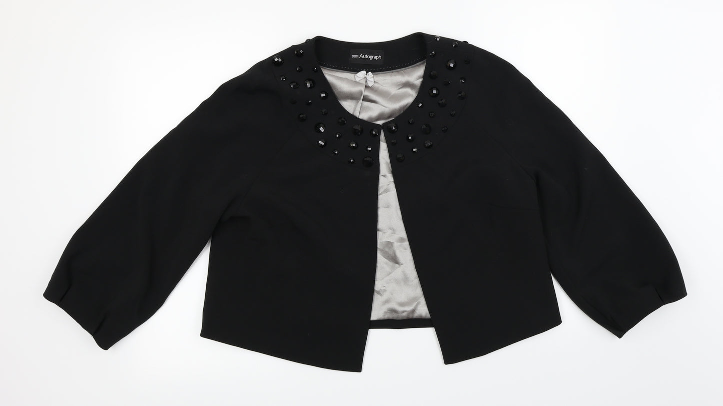 Marks and Spencer  Womens Black   Jacket Blazer Size 16