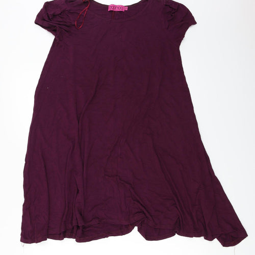 boohoo  Womens Purple   Basic Blouse Size 10