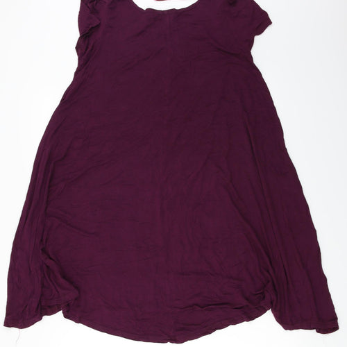boohoo  Womens Purple   Basic Blouse Size 10