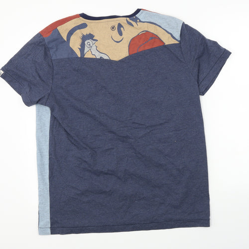 FLY53 Mens Blue    T-Shirt Size XL