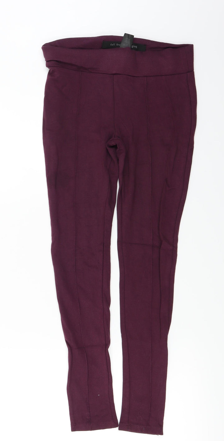 Preworn Womens Purple    Leggings Size 8 L23 in
