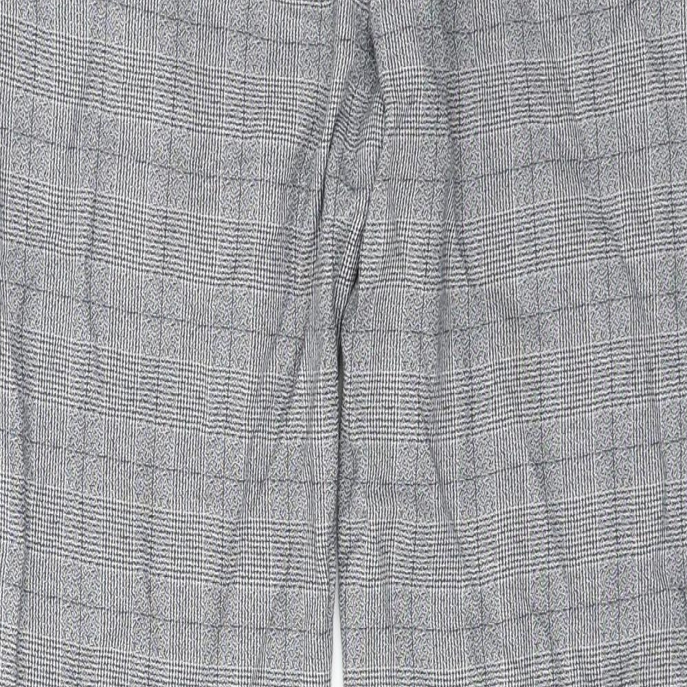 River Island  Womens Grey Check  Trousers  Size 32 in L26 in