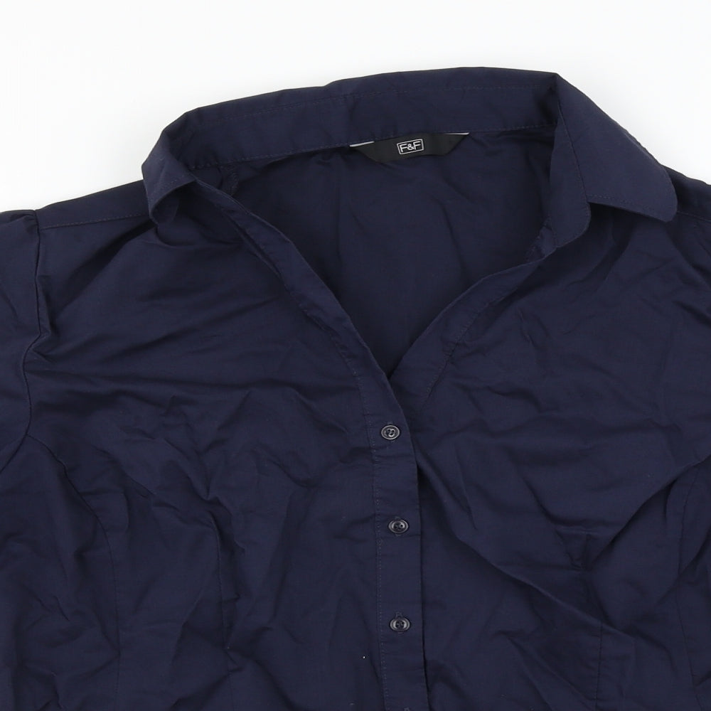 F&F  Womens Blue   Basic Button-Up Size 18