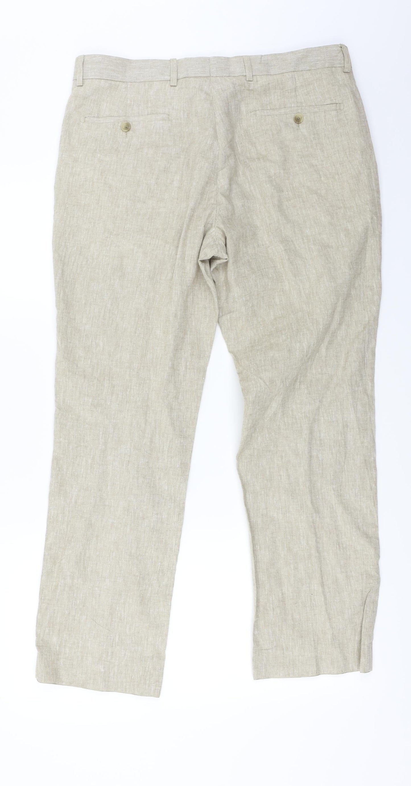 Debenhams  Womens Beige   Trousers  Size 34 in L27 in