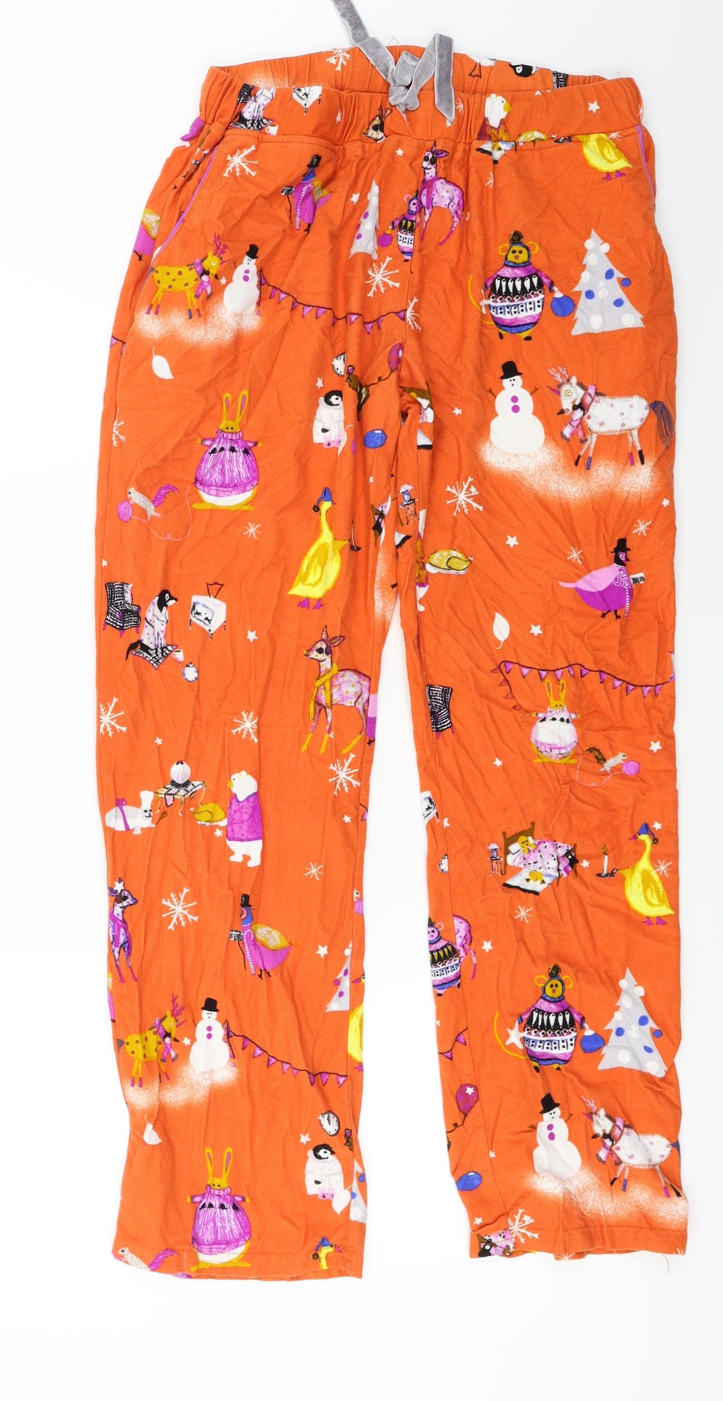 NEXT  Womens Orange   Trousers  Size M L25 in - christmas trousers
